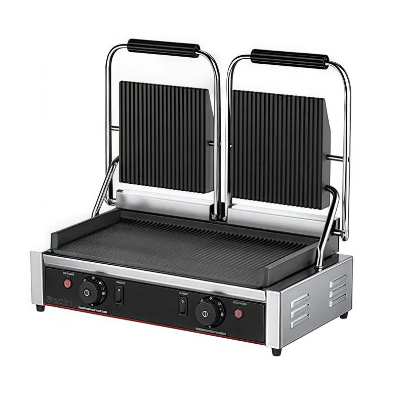 Grill Elektryczny Do Kanapek Electric BBQ Elecrtic Grill Hot Pressed Steak Equipment Commercial Pressure Plate Stove Sandwich