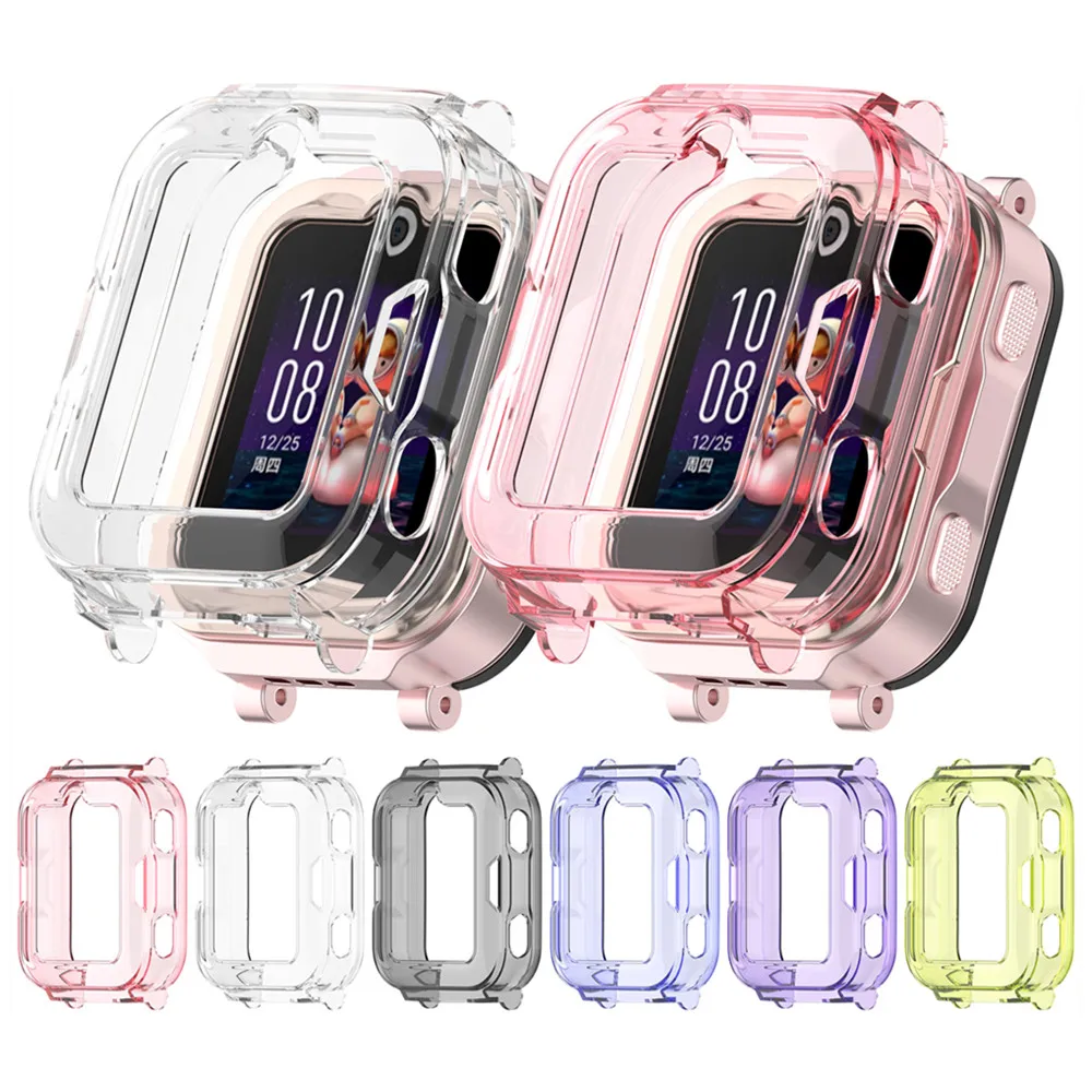 حافظة واقية لساعة الأطفال من HUUHUI ، حزمة نصف من البولي يورثين الحراري الناعم ، غطاء واقي ، غطاء صدفة صدفة ، إكسسوارات ساعة ، 4Pro