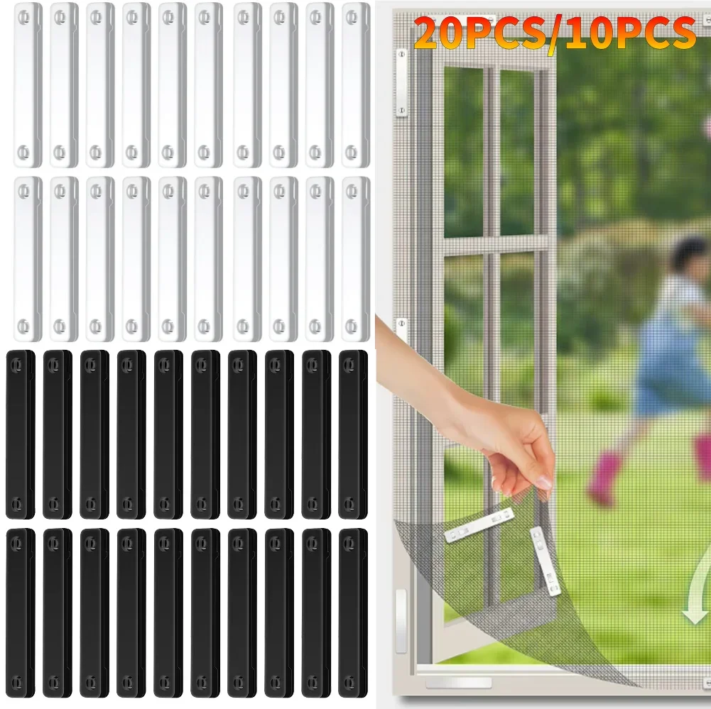 20-1PC Magnet Screen Clip Strong Fixation Insect Protection Window Screens Buckle Rust-proof DIY Punch Free Household Accessory
