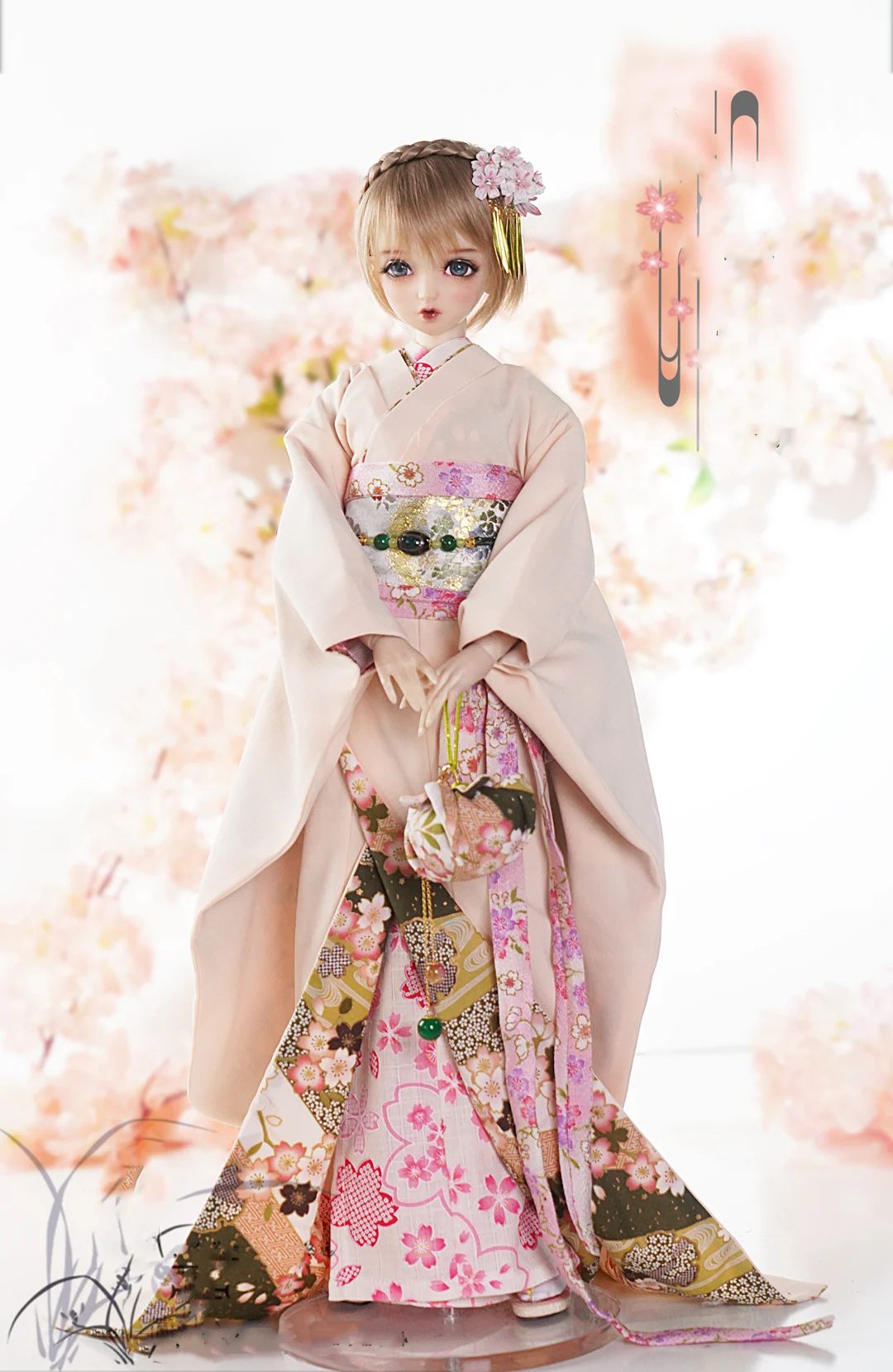 1/6 1/4 1/3 Ancient Costume BJD Clothes Furisode Kimono Outfit For YOSD MSD SD13 Big Girl SSDF ID75 Uncle Doll Accessories C2186