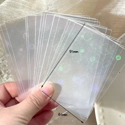 Sharkbang 50pcs/Lot Holo Card Sleeves 61x91mm 20C PP Kpop Holder For Postcards Films Game Cards Photocard Protector