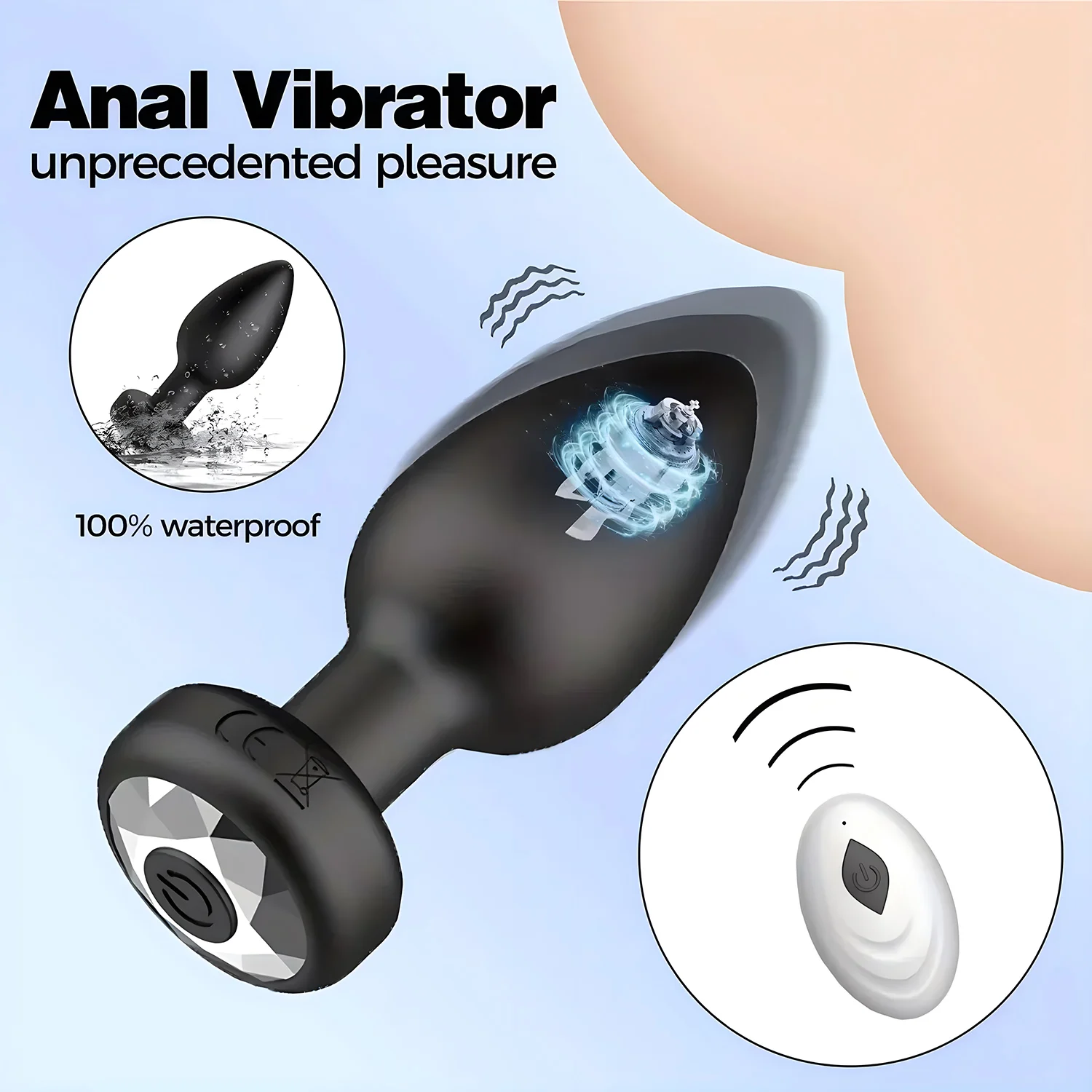 Anal Plug Vibrator für Männer/Weibliche Drahtlose Fernbedienung Butt Plug Tragbare Massagegerät Dildo Vibration Sex Spielzeug für Erwachsene spielzeug