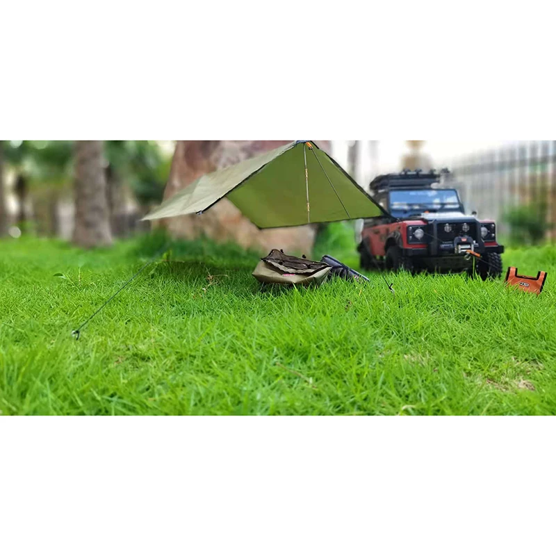 Simulation Model Tent Canopy Bag Suit for 1/10 RC Crawler Car Traxxas TRX4 Defender AXIAL SCX10 II 90046 RC4WD D90 Diy Parts