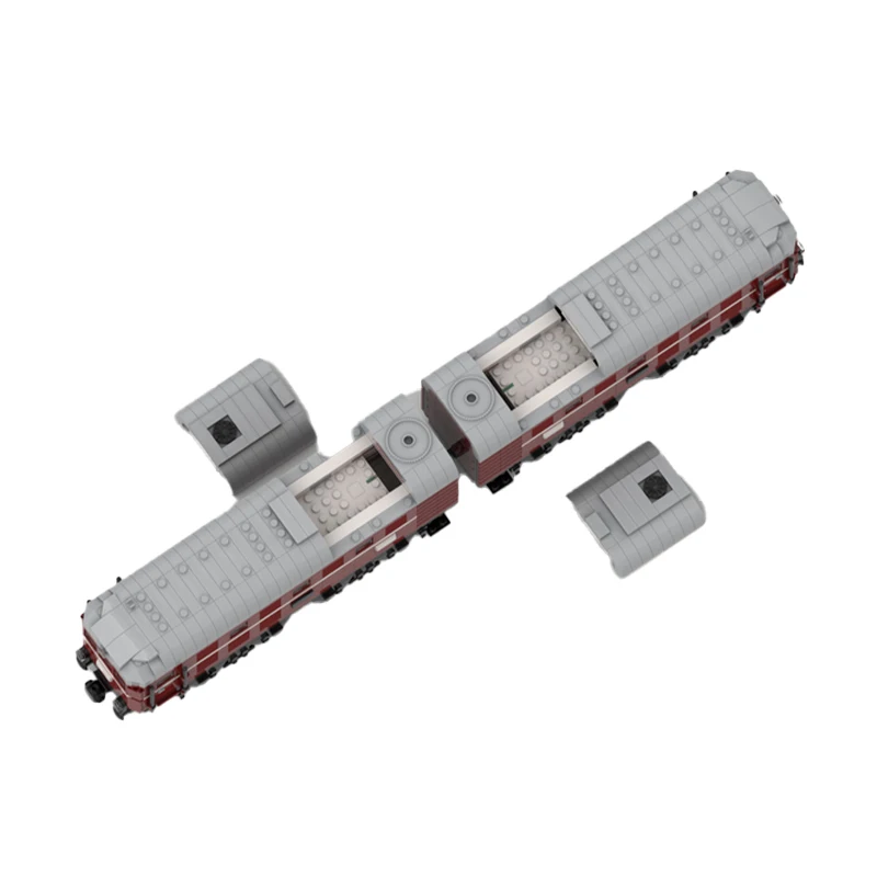 MOC City train Series Baureihe V188 Building Blocks modello mattoni fai da te giocattoli educativi per bambini regalo di natale