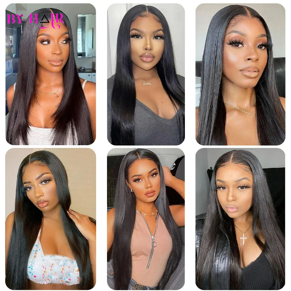 Straight 2x6 4x4 5x5 6x6 Lace Closure Human Hair Transparent Lace 13x4 Lace Frontal Human Hair Ear to Ear Frontal Extensions