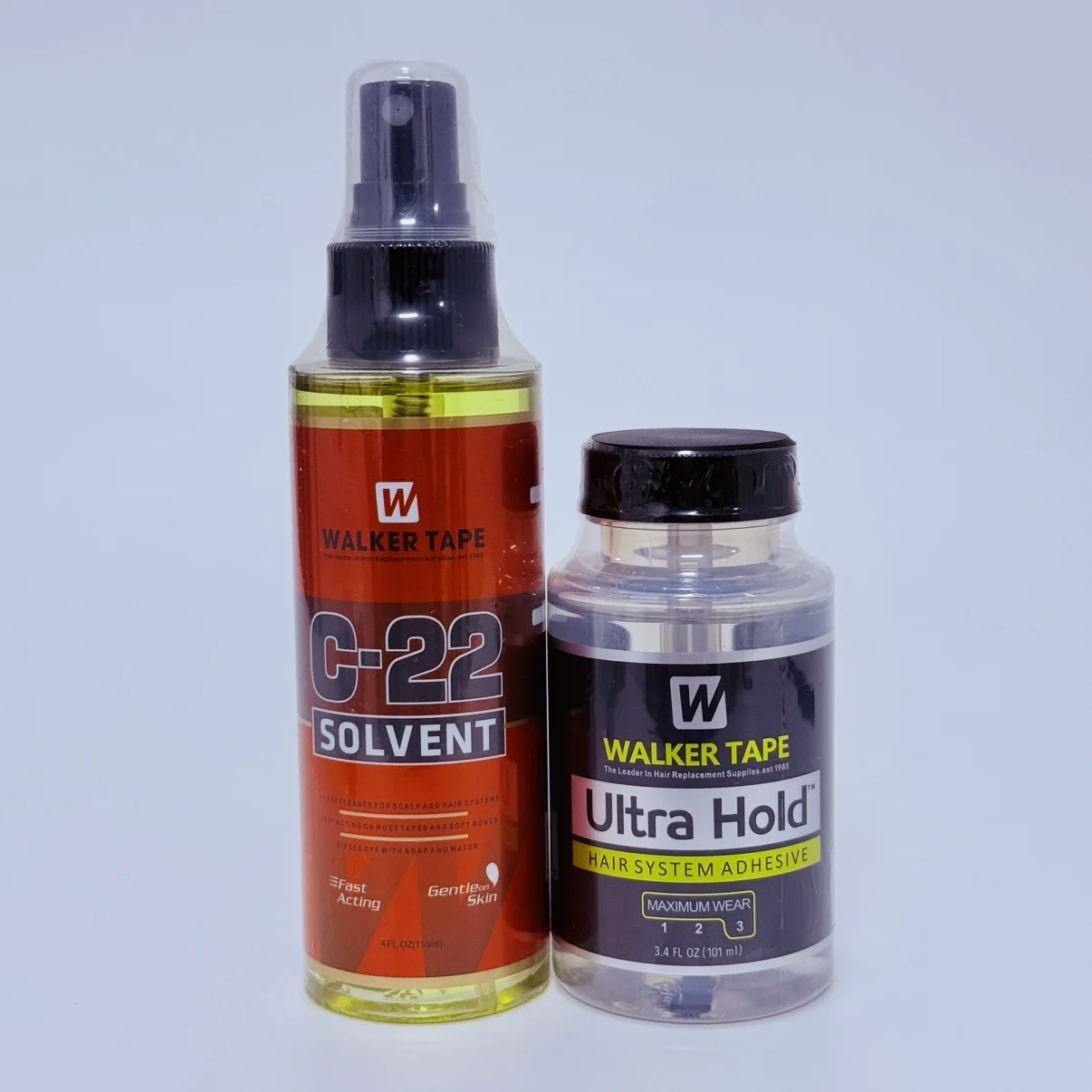2 шт./компл. ультрафиксирующая лента Walker C22, клей для парика с растворителем, кружевной клей, набор для установки волос, водонепроницаемый набор клея для парика 2b