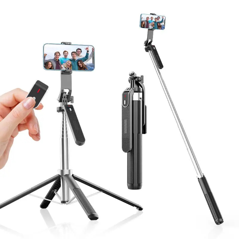 DISXG P180 Mini Selfie Stick Tripod Phone Tripod Stand 360 Degree Rotating Remote Control Selfie Sticks Live Stand