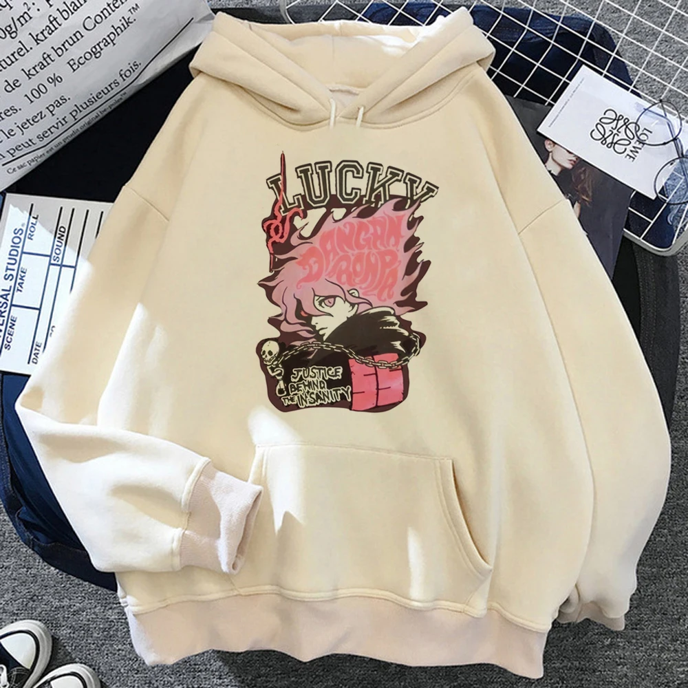 

Danganronpa hoodies women Kawaii y2k aesthetic Fleece gothic Pullover female harajuku clothes