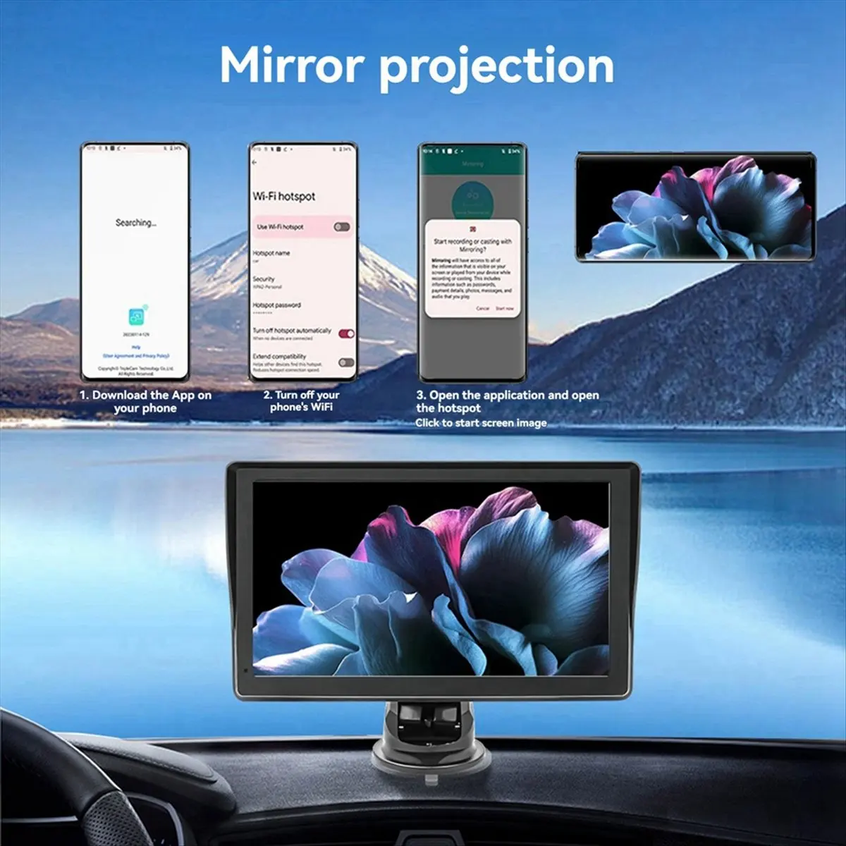 CH◆☆§7-Inch Touch Screen Car Radio Supports CarPlay & Android Auto Wireless Video Player for Enhanced in-Car Entertainment~HOT S