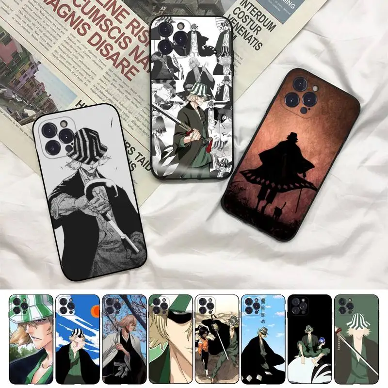 

Kisuke Urahara Bleach Anime Phone Case For iPhone 8 7 6 6S Plus X SE 2020 XR XS 14 11 12 13 Mini Pro Max Mobile Case