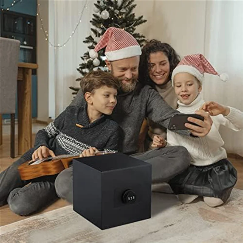 

【MEET】2X Piggy Bank For Adults, Stainless Steel Combination Reusable Safe, Metal Money Box With Combination Lock