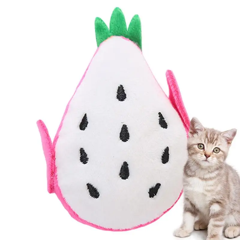 Cat Catnip Toys Interactive Fruit Shape Catnip Toy for Cat Indoor Kitten Exercise Interactive Kicker Toys for Small Medium Pets