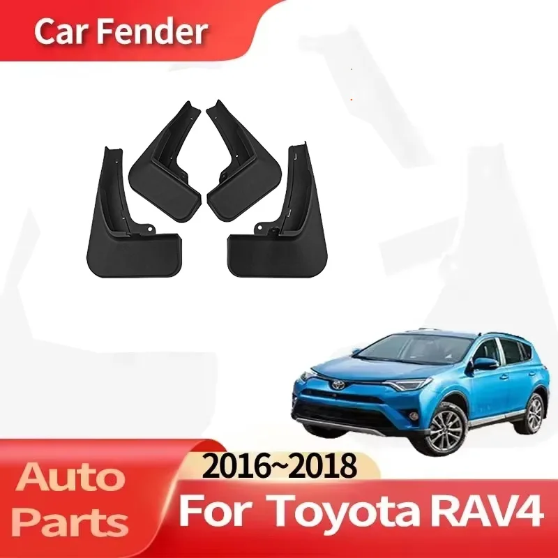 

Auto Accessories For Toyota RAV4 2016~2018 XLE Limited Car Fender Anti-sand Splash Mud Guard Skin Punch-free Installation Tools