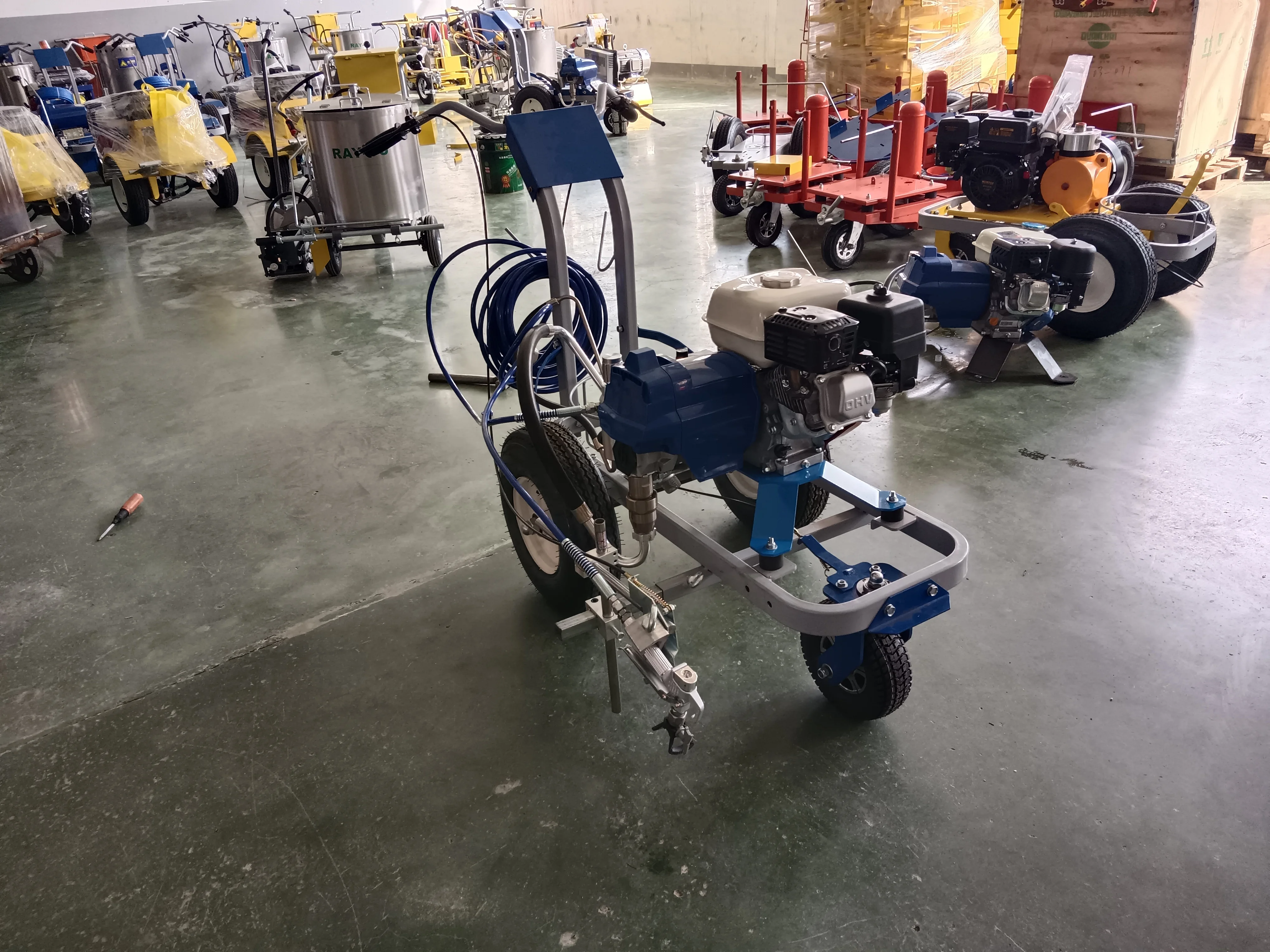 Next-Gen Road Line Equipment Versatile and Easy to Maintain New Road Marking Machine with Reliable Pump and Engine