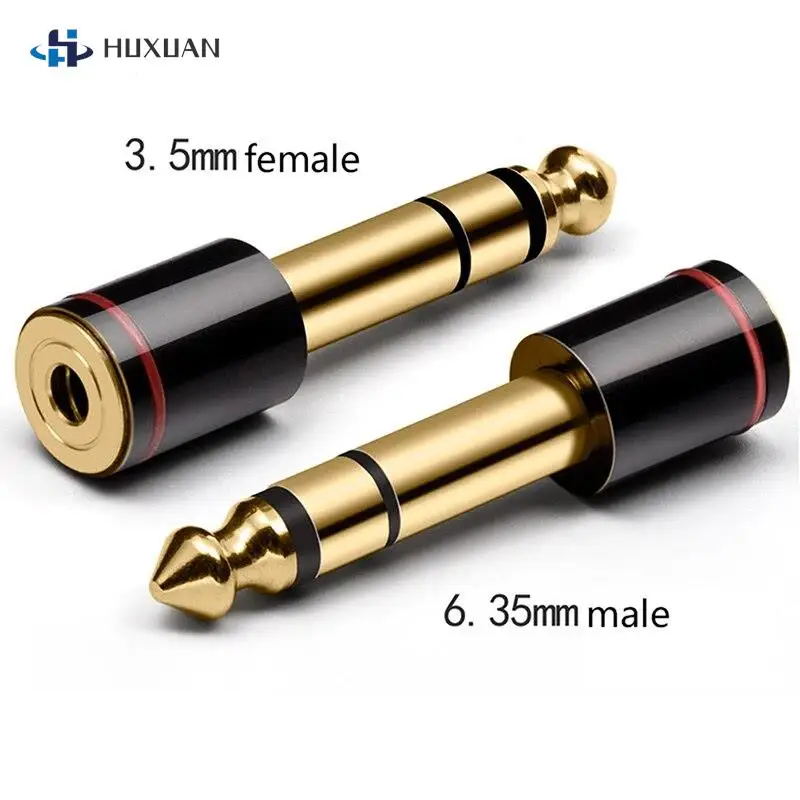 

1Pcs 6.35mm 1/4 Male To 3.5mm 1/8 Female Connector Audio Jack Adapter For Aux Cable Headphone Stereo Headphone Adapter Wholesale