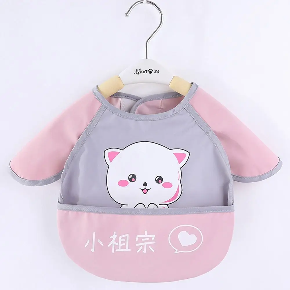 

Apron Comfortable Practical Waterproof Animal Pattern Whale Rabbit Cat Baby Bib Baby Stuff Baby Coverall Baby Eating Artifact