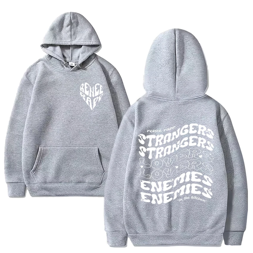 Renee Rapp Hot sale Casual Loose Hoodie，Strangers to Lovers to   Enemies Unisex Sweatshirt  2024 High Quality Fleece pullover