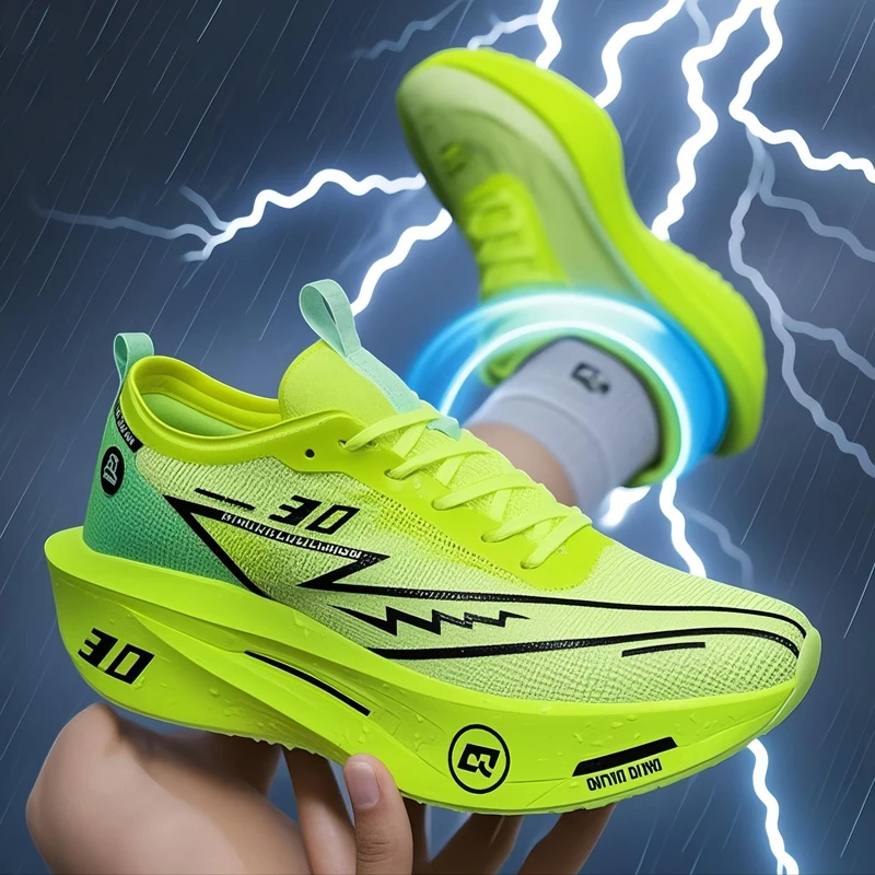 

Running Shoes Speciality Carbon Board Marathon Men Sports Breathable Lightweight Women's Comfortable Athletic Nonskid Sneakers