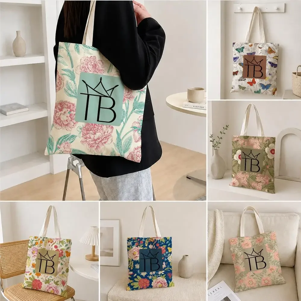 Designer Print Canvas Tote Bag jewelry Tatiana Storage Bags Trendy Fashion Pattern Streetwear Shoulder Bag Shopping Handbag