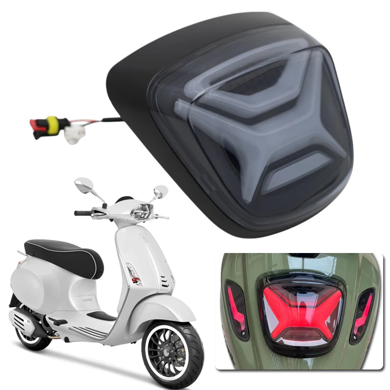 

Fit For Vespa Sprint150 Primavera Sprint 150 2013-2023 2022 2021 2020 Rear Tail Light Brake Blinker Stop Brake Lamp Taillights