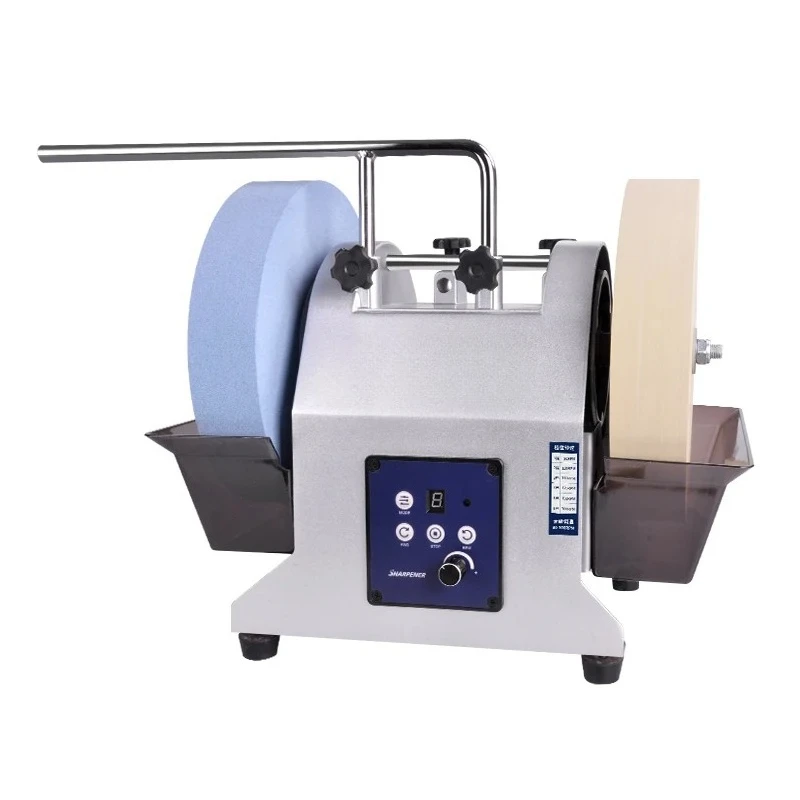 Double Grinding Wheel Electric Knife Grinder Small Household Water Cooled Knife Grinder Commercial Scissors Vegetable Knife