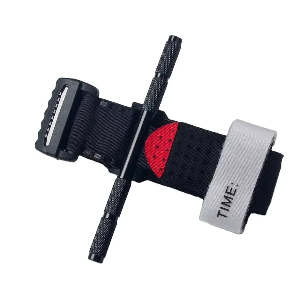 良い価格緊急ガロット柔軟性片手操作回転木戸ポータブル医療金属止血帯メーカー