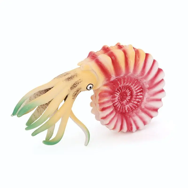 Figurine de simulation sous-marine pour enfants, amulette de créature, modèle de Nautilus, plastique solide, jouet pour enfants, figurine d'ornement