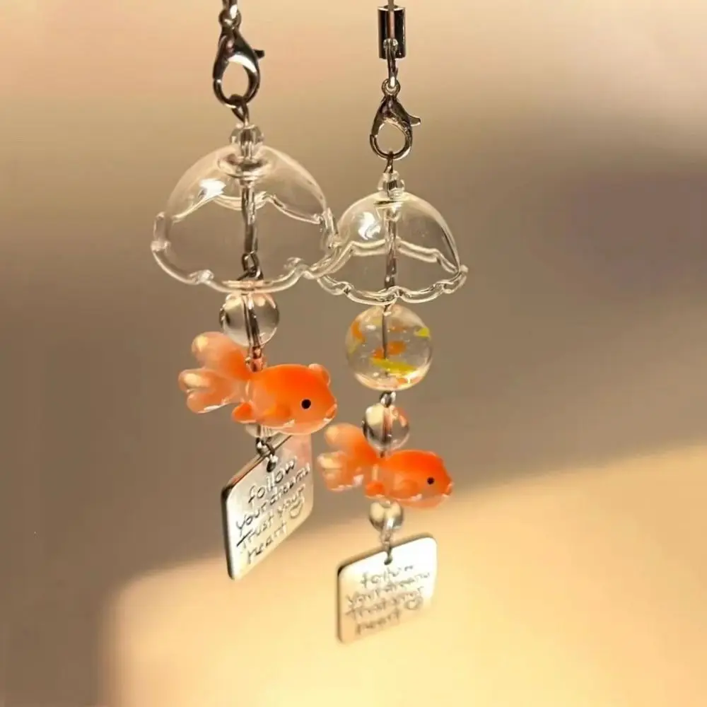 

Cute Resin Fish Phone Charms Pendant Cute Kawaii Keychain Cases For iPhone/CCD Camera Schoolbag Ins Korea Y2K Gift