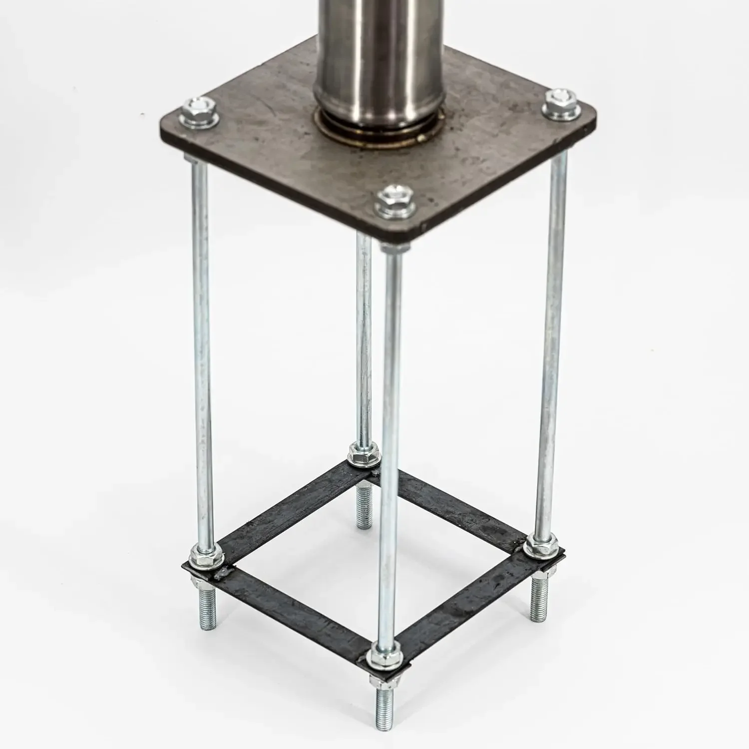 إطار قاعدة معزز، لوحة قاعدة وارتفاع - مشبك تثبيت قابل للتعديل - سهل