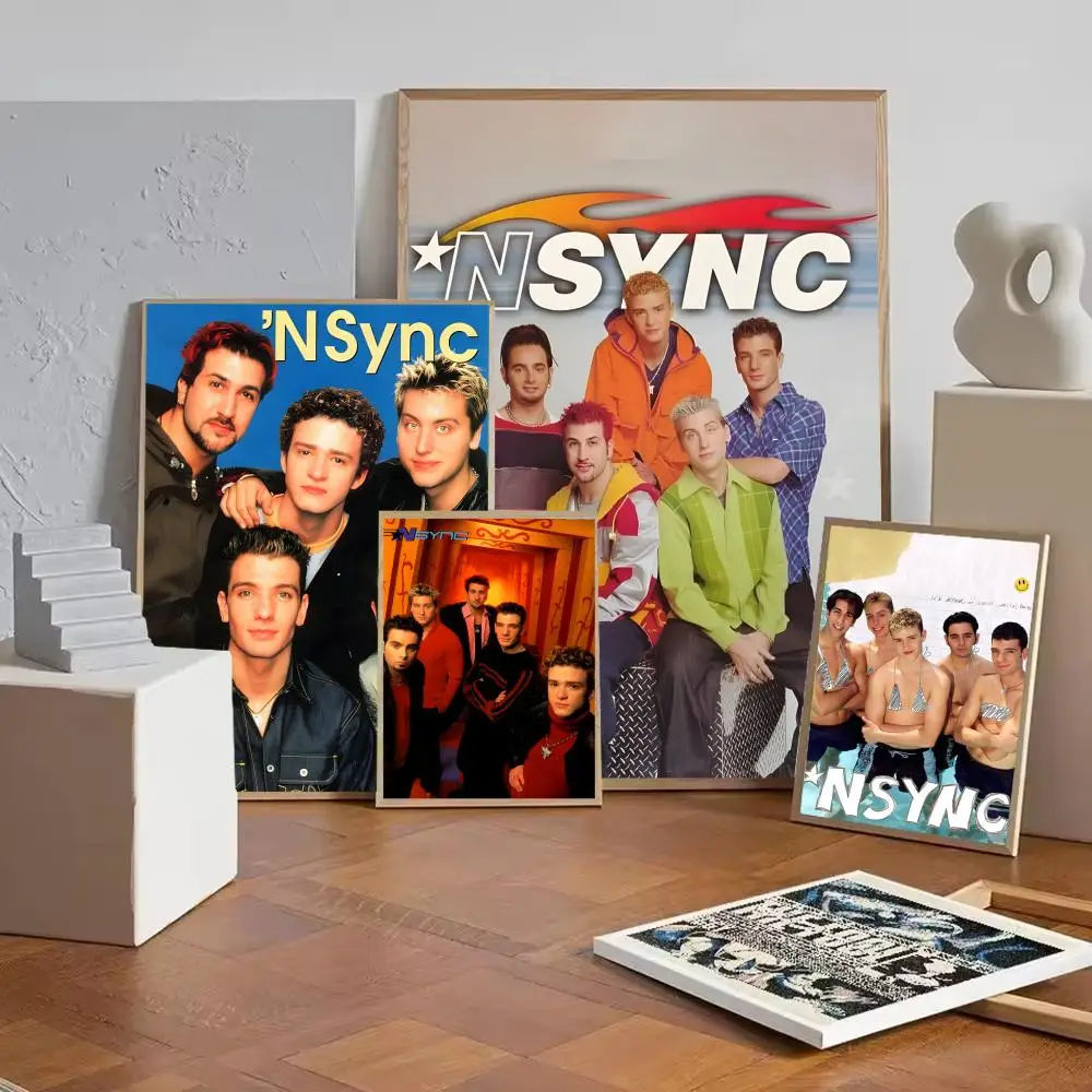 Pop Cool band the N-nSYNC Poster HD Self-Adhesive Wall Decor Home Office Dorm Bedroom & More Ideal Gift Choice