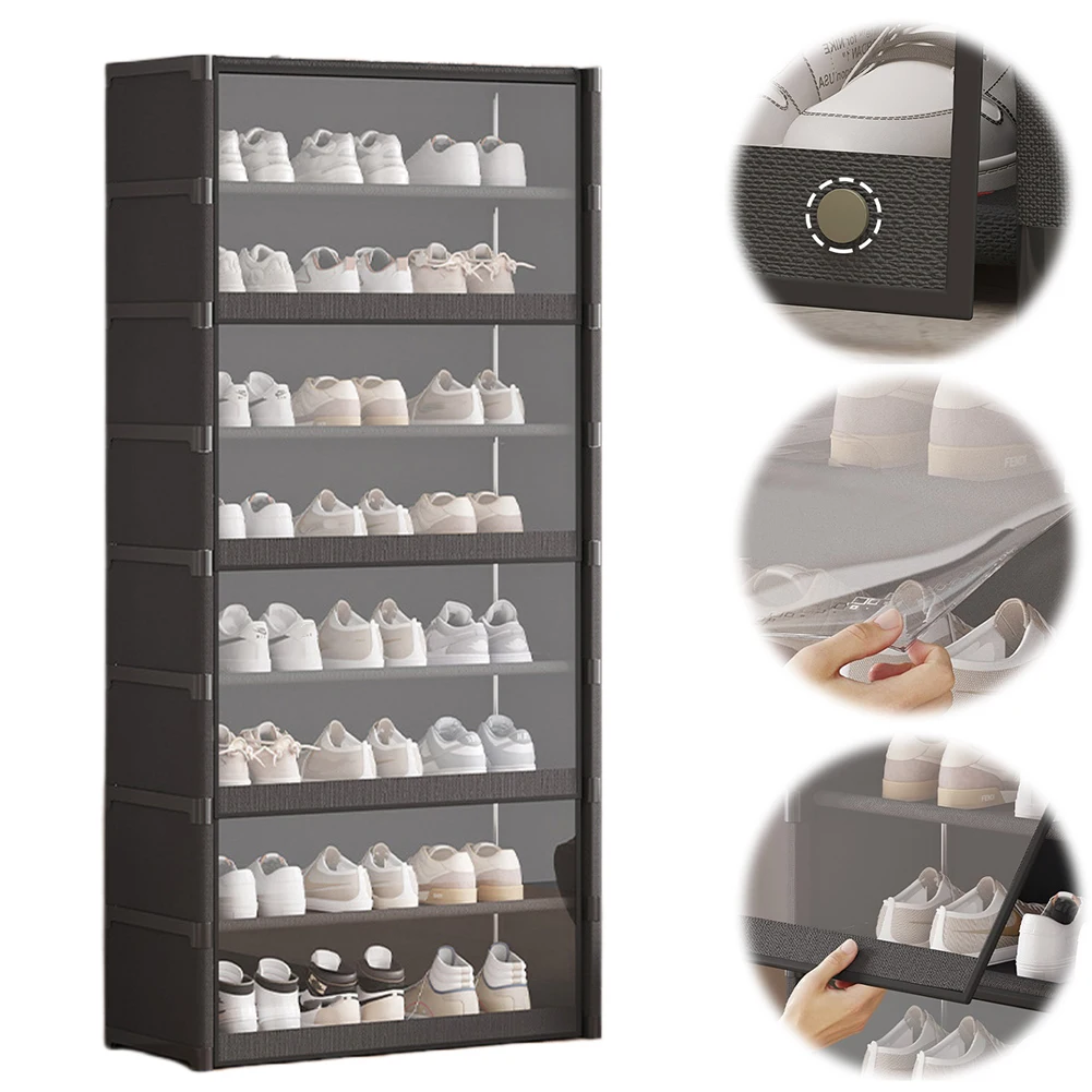 

9-Tier Shoe Storage Holds 18 Pairs Shoe Rack Organizer Sneaker Rack Organizer Shoe Stand Holder for Entryway Bedroom and Hallway