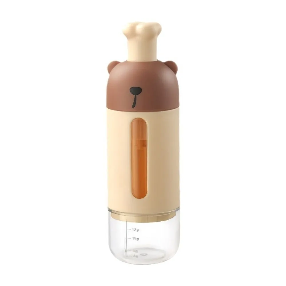 2-in-1 Metering Salt Shaker Sealed Dust-proof Salt Tank Sugar Bottle Moisture-proof Push Type Quantitative Salt Shaker