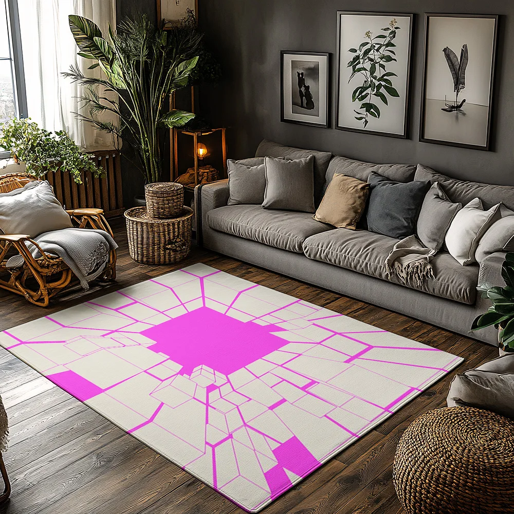 

Коврик Tuniu с геометрической мозаикой, нескользящий напольный коврик для гостиной, спальни, кухни, декор