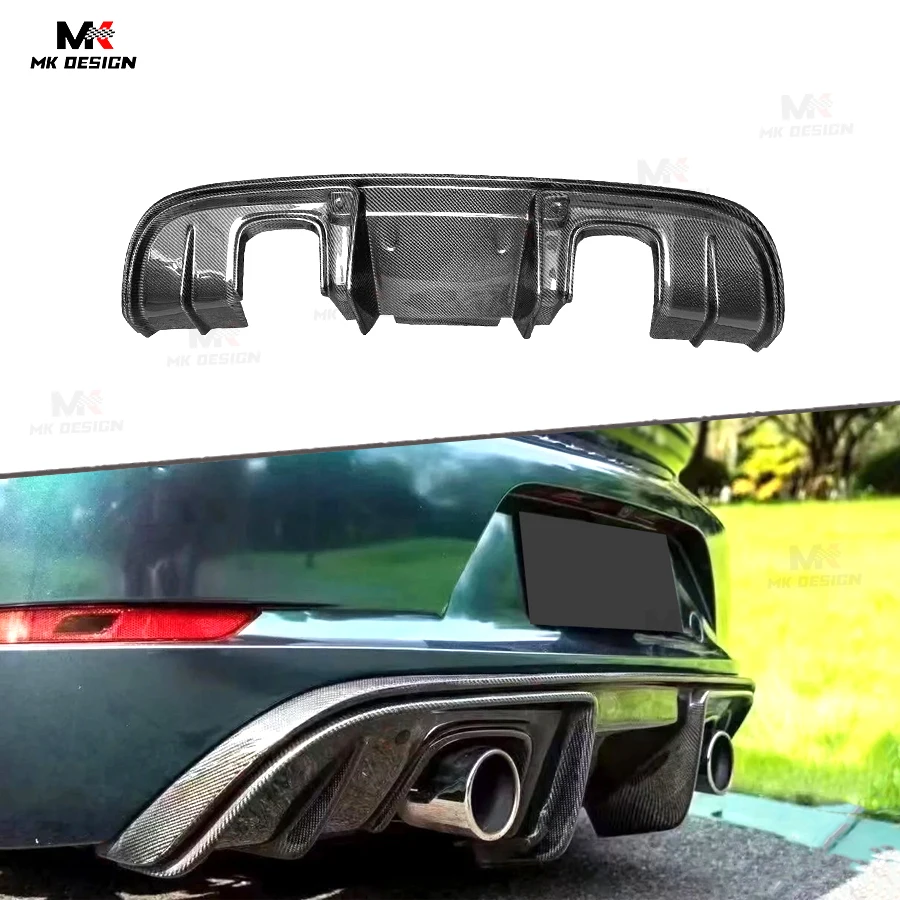 

Carbon Fiber GT Style Rear Diffuser Bumper Lip for Porsche 718 982 Cayman Boxster 2017-2019 Rear Bumper Lip Diffuser Car Styling