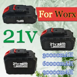 21V 3000/6000/9000mAh Rechargeable Battery Lithium Ion Battery High Capacity for Worx Electric Power Tool Battery