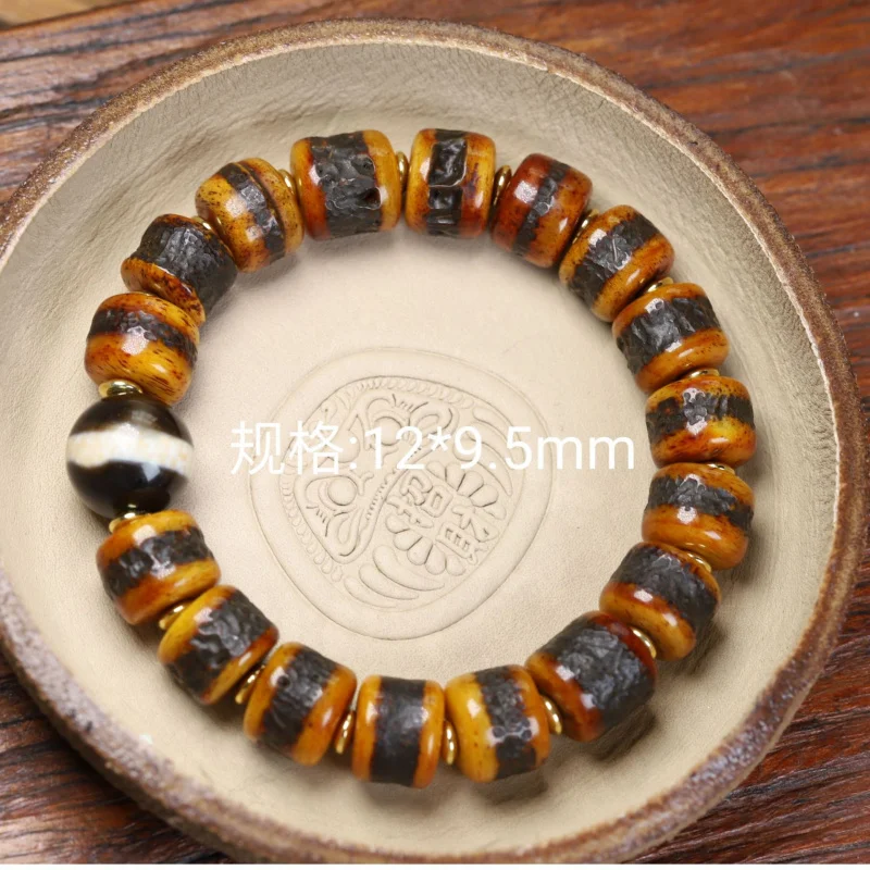 Tibetan Legend Yak Bone GABA Hand String Handheld AccessoriesEthnic Style Jewelry Crafts