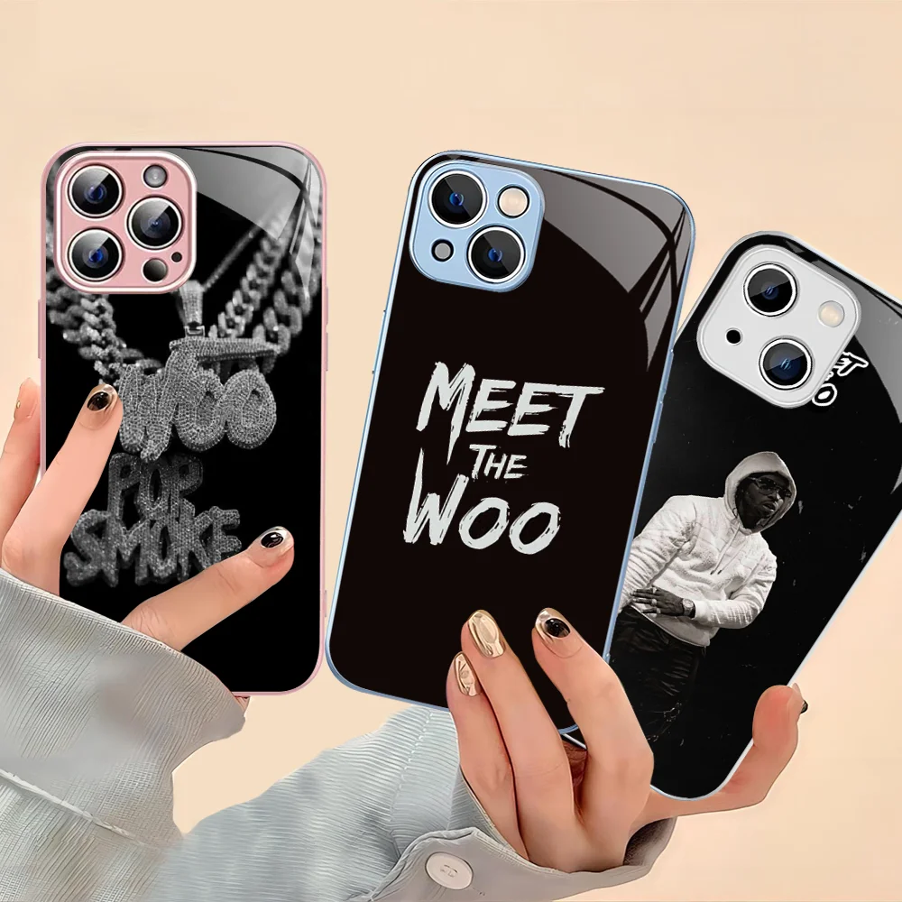 Rapper Pop S-Smoke R-ROCK Phone Case For iPhone 14 13 12 Mini 11 Pro XS Max X XR 14 Plus Tempered Glass Cover