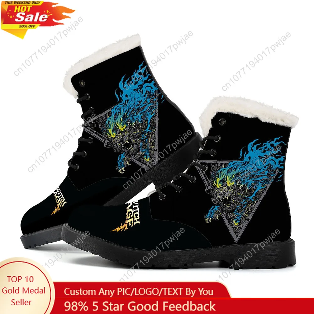 

Killswitchs Engages Band Plush Boots Mens Womens Teenager Shoes Outdoor Casual Boot Light Couple High quality Customize Boots
