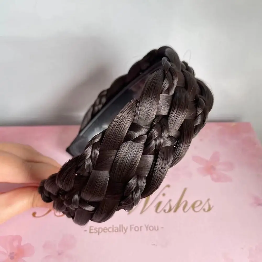 

Wash Face Headband High Cranial Top Artifact Wide Hair Hoop Korean Style Headwear Six Strand Wig Headband Female Hairbands