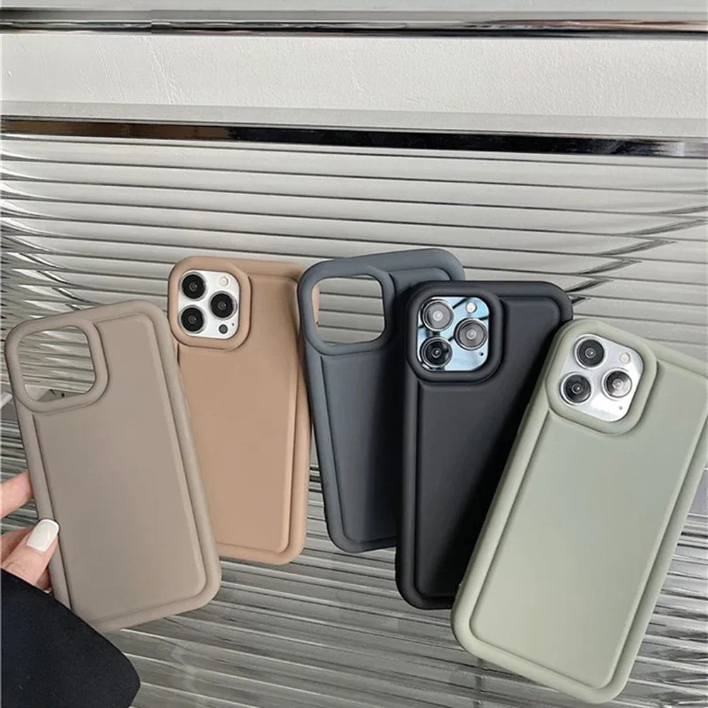 

Solid Color Phone Case for iPhone 15 14 13 12 11 Pro XS Max XR X 13 12 Mini 7 8 14 15 Plus 6 6s SE 2020 Soft Silicon Back Cover