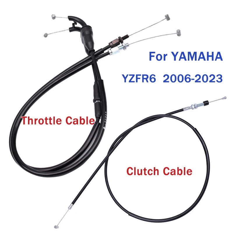 

For YAMAHA YZFR6 YZF R6 600cc 2006 2007 2008-2020 2021 2022 2023 Motorcycle Throttle Cable Clutch Wire Adjustable Control Line