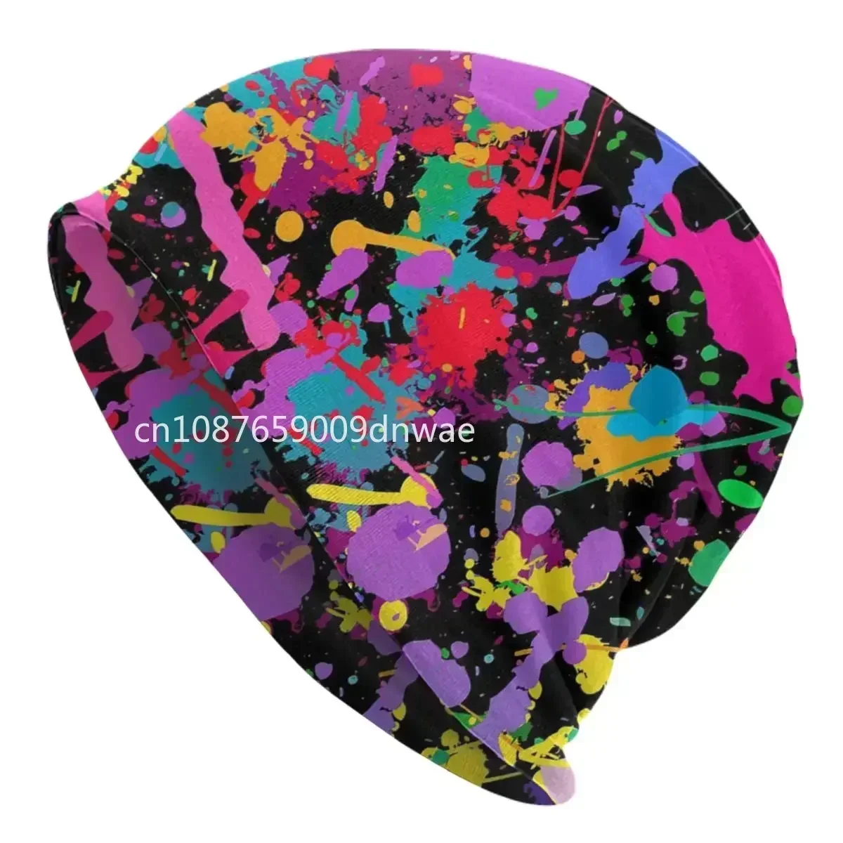 Bunte abstrakte Graffiti Camouflage Pop Art Skullies Beanies Caps Unisex Winter warme Strickmütze Männer Frauen Erwachsene Motorhaube Hüte