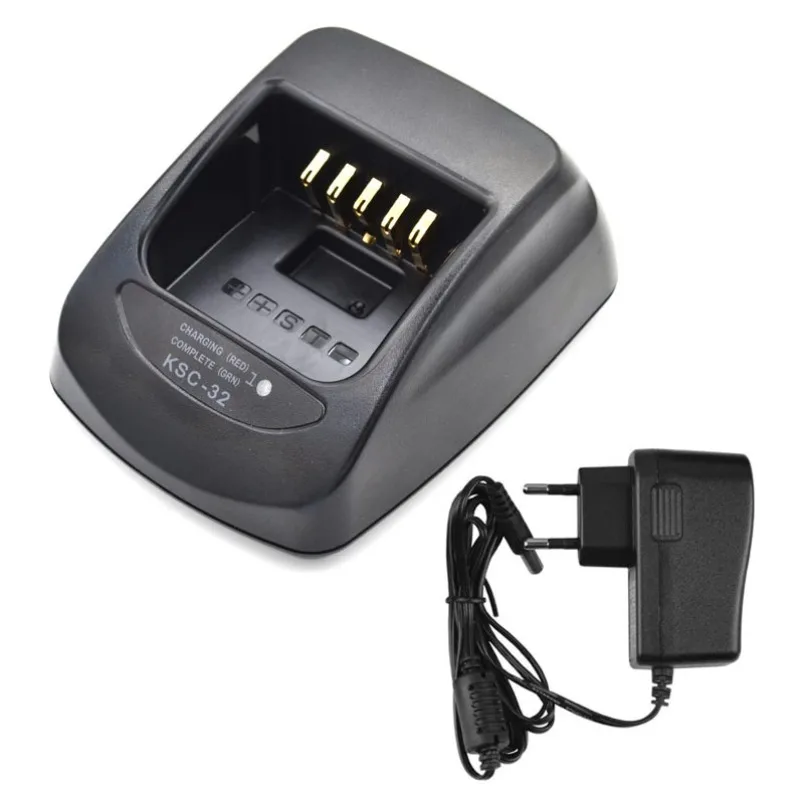 KSC‑32 Walkie Talkie Charger Dock Compatible with KNB‑48 Battery TK‑3180 TK‑5210 TH‑D72A NX5200 NX200 Two Way Radio