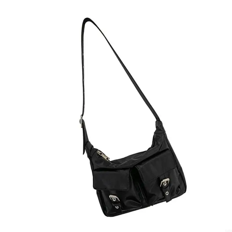 

Lightweight Nylon Shoulder Bag for Women Girls Trendy Armpit Bag Crossbody Purse for Shopping and Travel Daily Use