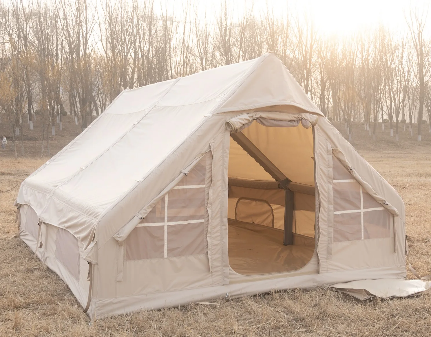 Inflatable House Tent Multi Person Outdoor Camping Tent Waterproof Sun Proof Cold Resistant Portable ized Family Shelter