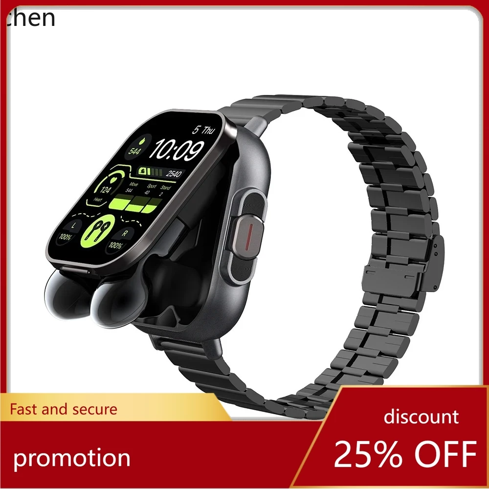 

YFY Smart Watch Wireless Headphones Screen Bluetooth Music Heart Rate Sports Assistant