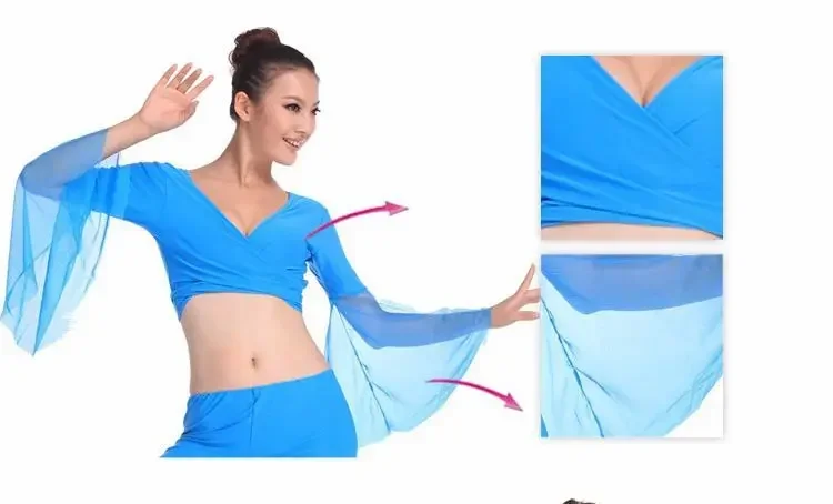 Belly Dancer Outfit Belly Dance Tops for Women Dancing Costume Dress Popular Sexy Women Chiffon Vestidos De Fiesta Stage Show