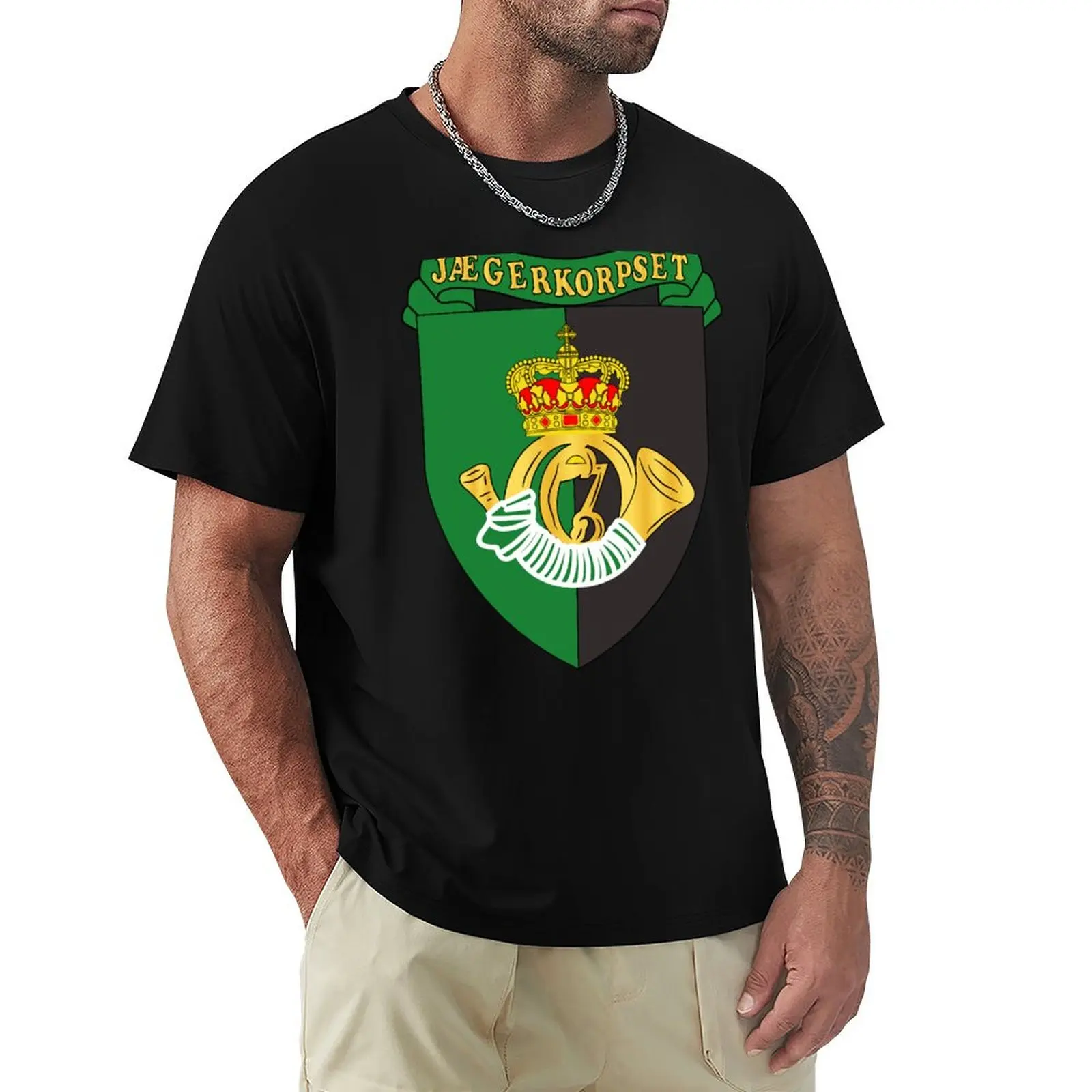 Denmark - Jaeger Corps - Special Opns Command wo Txt T-Shirt funnys quick drying clothes for men