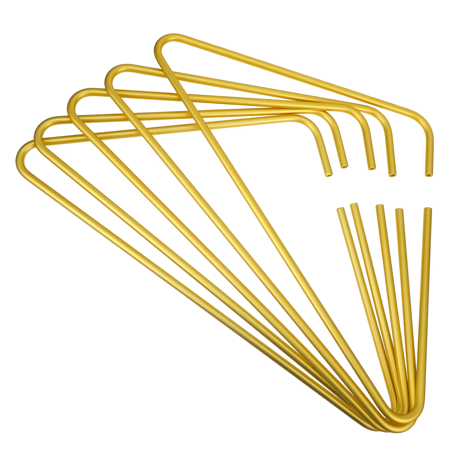 

5pcs Metal Open Resistant Space Saving Clothes Hangers Non Slip For Suits Coats Sweaters Pants Jean Hangers Closet