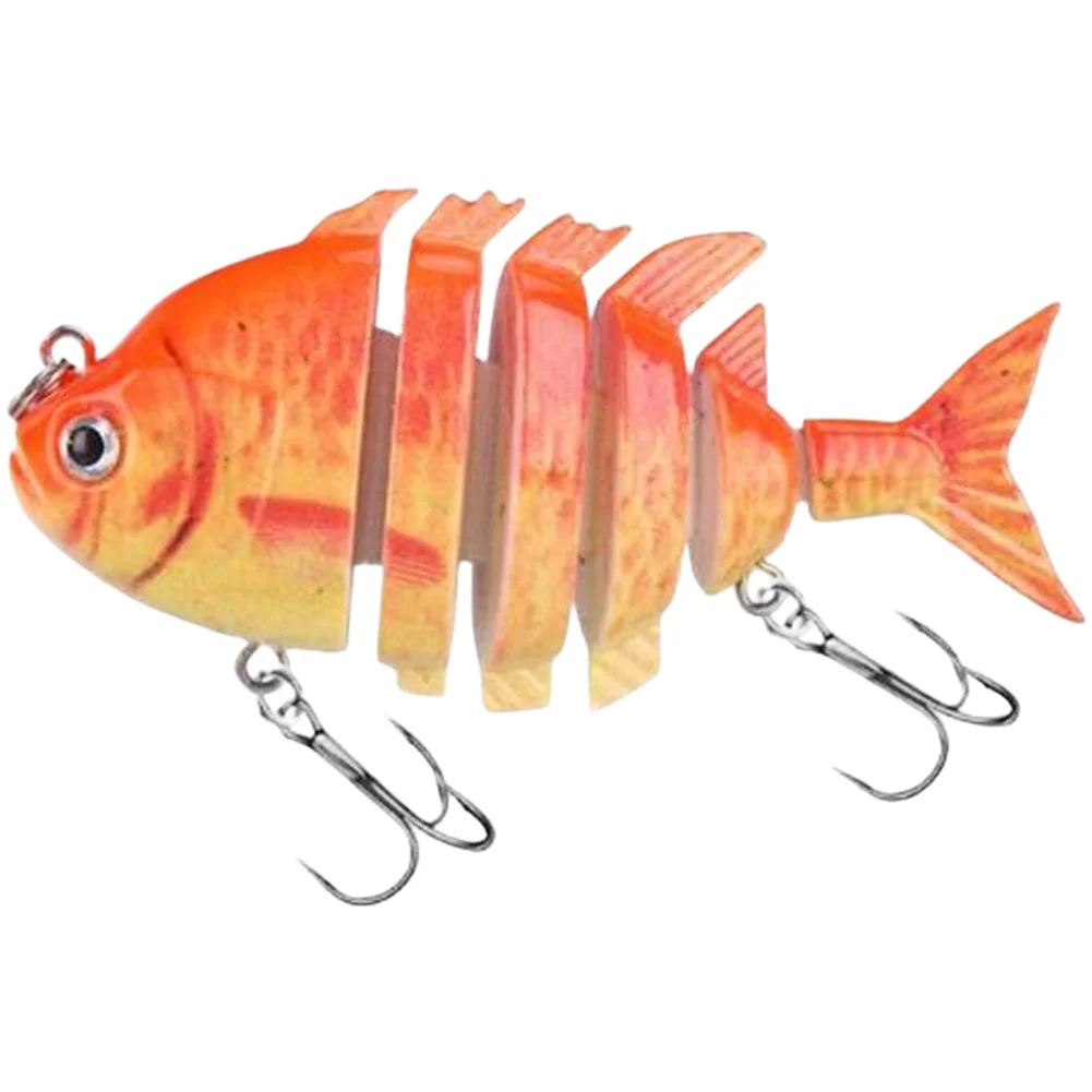 

Набор из 5 штук: 8-сантиметровые 15-граммовые 6-секционные воблеры с 3D-печатью цветов и тонущим погружением для точной имитации живой добычи